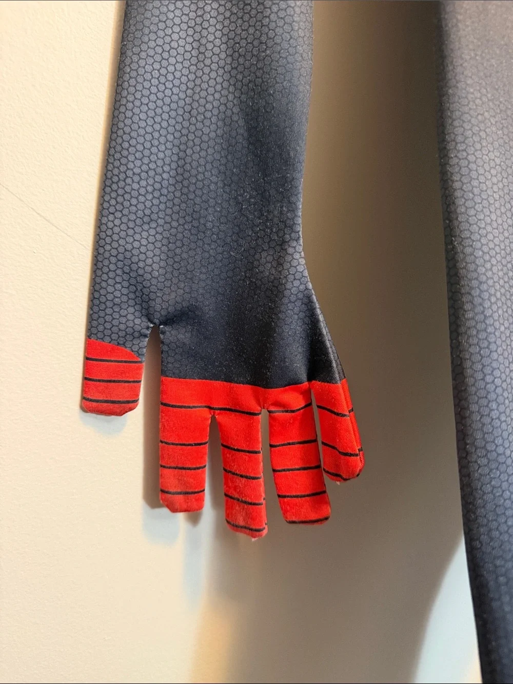Kids Black and Red Superhero Jumpsuit Costume